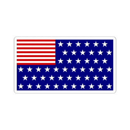 Reverse US Flag (United States) STICKER Vinyl Kiss-Cut Decal 2 Inch White - The Sticker Space