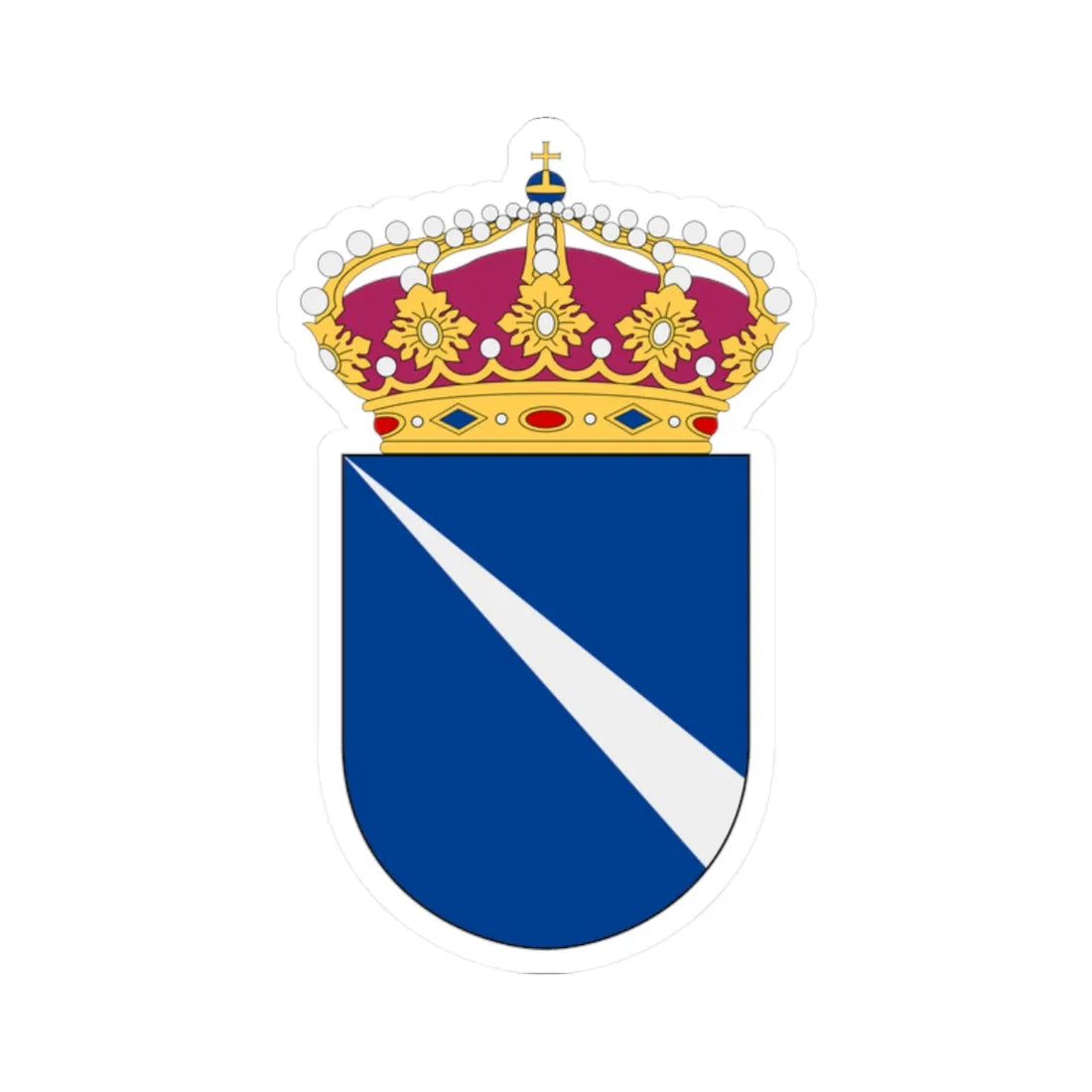 Revisorsinspektionen vapen (Sweden) (Coat of Arms) STICKER Vinyl Kiss-Cut Decal 2 Inch White - The Sticker Space