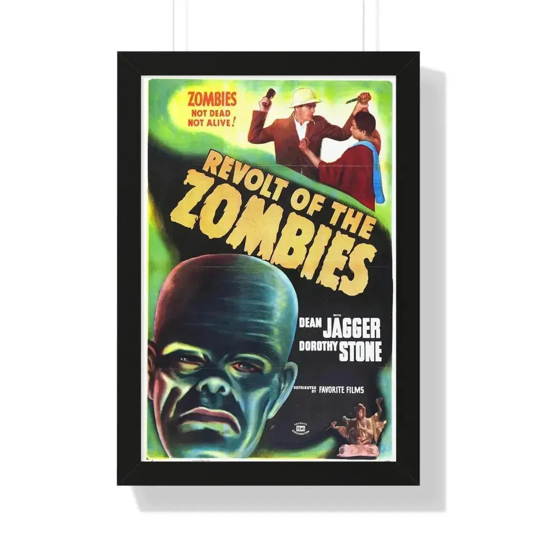 REVOLT OF THE ZOMBIES 1936 - Framed Movie Poster 16″ x 24″ Black - The Sticker Space