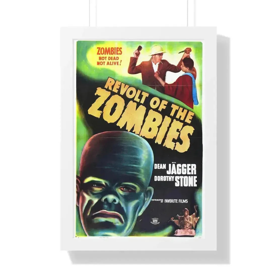 REVOLT OF THE ZOMBIES 1936 - Framed Movie Poster 16″ x 24″ White - The Sticker Space