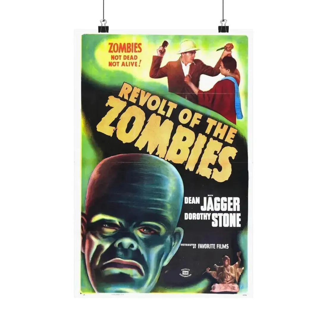 REVOLT OF THE ZOMBIES 1936 - Paper Movie Poster 12″ x 18″ Matte - The Sticker Space