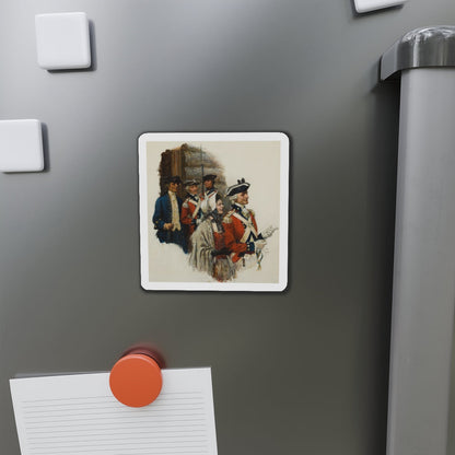 Revolutionary War Scene (Magazine Illustration) Refrigerator Magnet-The Sticker Space