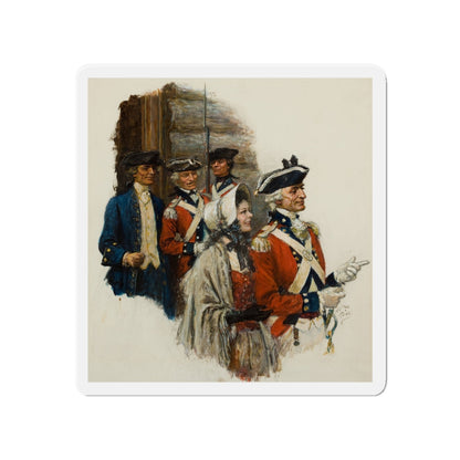 Revolutionary War Scene (Magazine Illustration) Refrigerator Magnet-4" x 4"-The Sticker Space