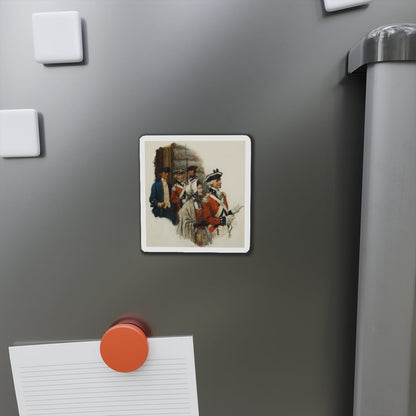 Revolutionary War Scene (Magazine Illustration) Refrigerator Magnet-The Sticker Space