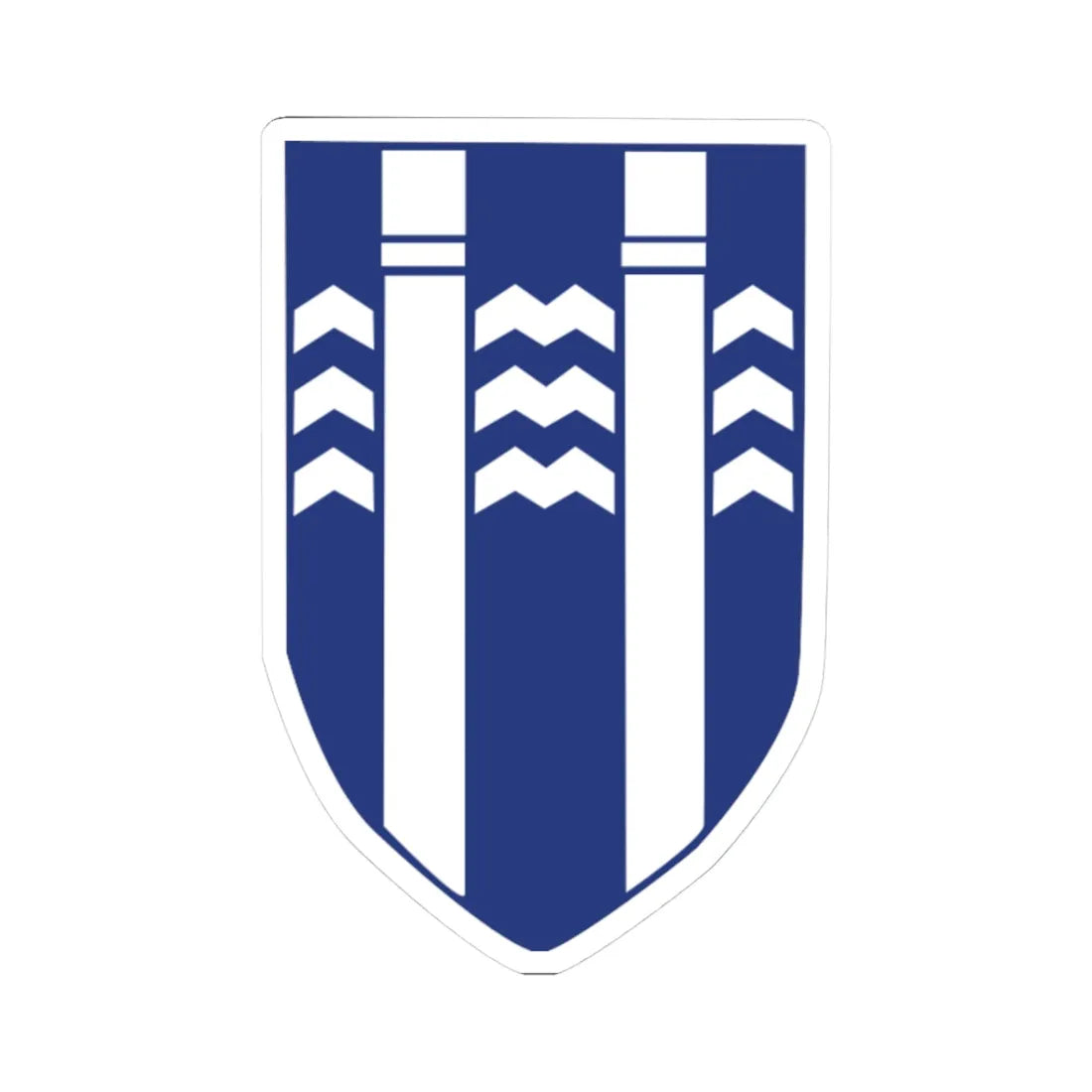 Reykjavik Coat of Arms (Iceland) (Coat of Arms) STICKER Vinyl Kiss-Cut Decal 3 Inch White - The Sticker Space
