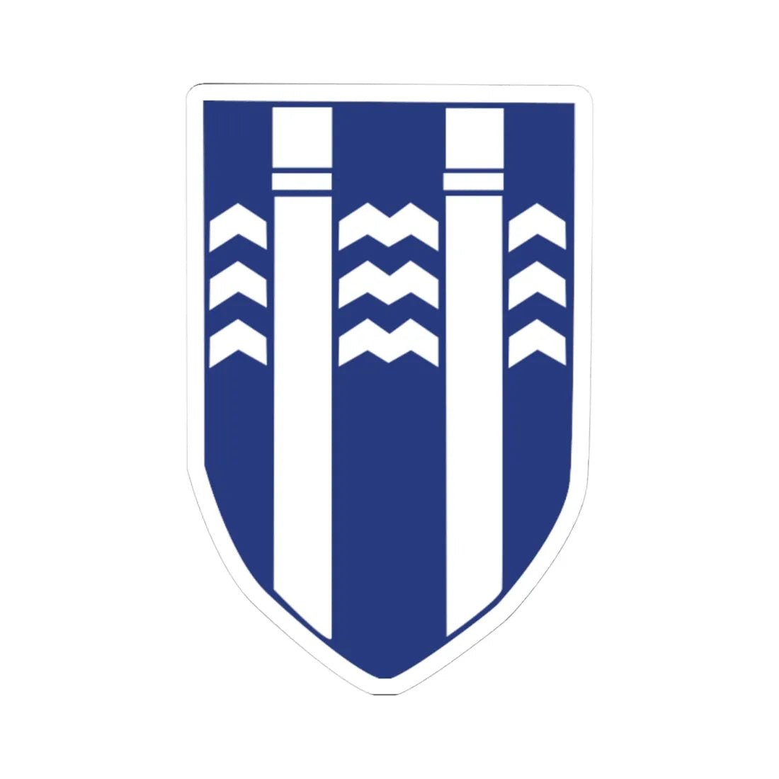 Reykjavik Coat of Arms (Iceland) (Coat of Arms) STICKER Vinyl Kiss-Cut Decal 4 Inch White - The Sticker Space