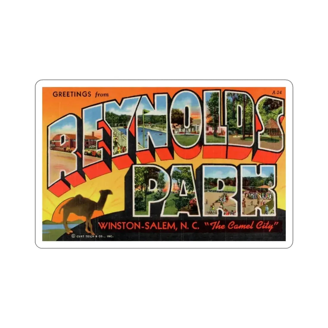 Reynolds Park Winston Salem NC (Greeting Cards) STICKER Vinyl Die-Cut Decal - The Sticker Space