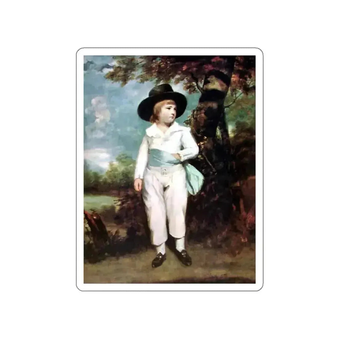 REYNOLDS, Sir Joshua - John Charles (Artwork) STICKER Vinyl Die-Cut Decal White Die-Cut 3 Inch - The Sticker Space