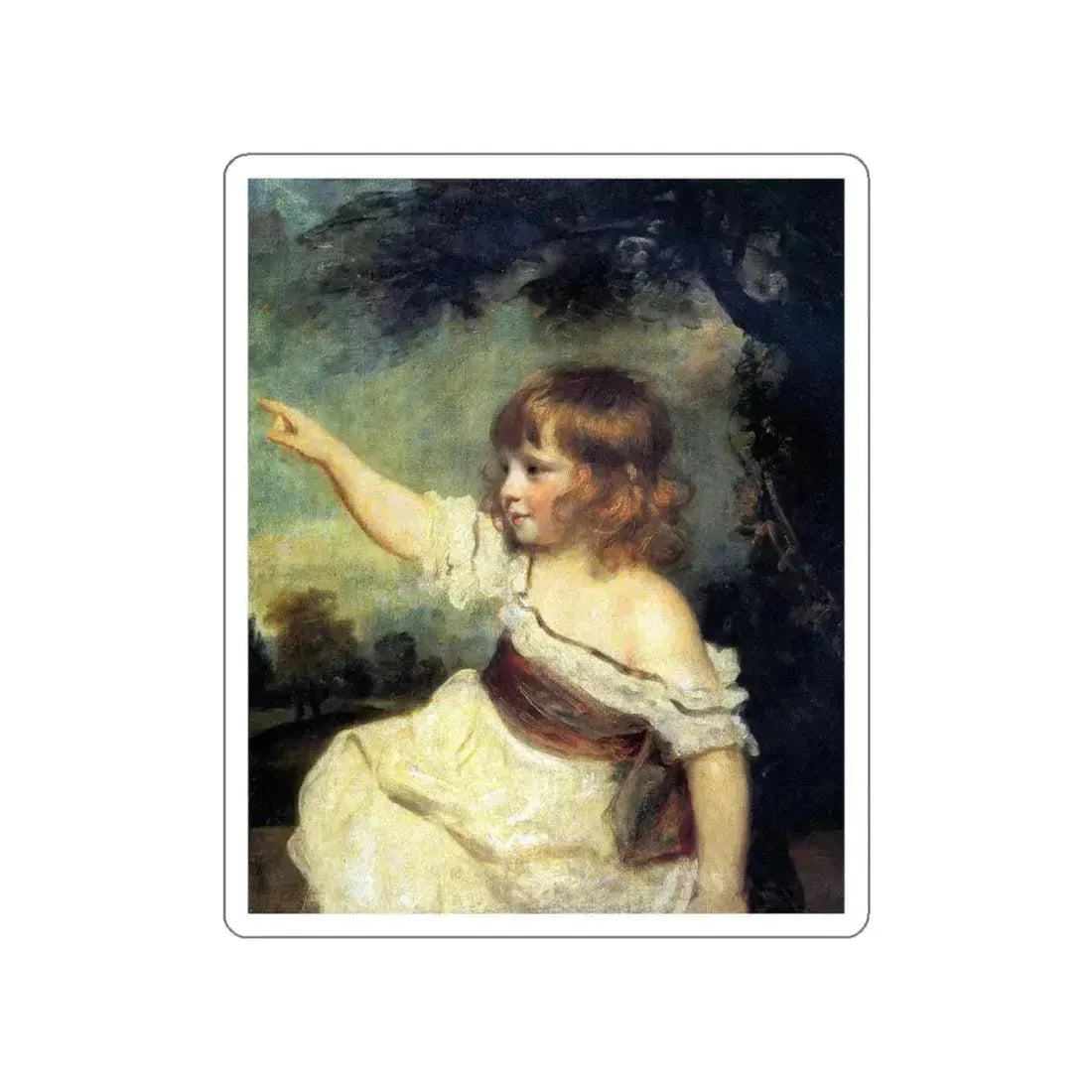 REYNOLDS, Sir Joshua - Master Hare (Artwork) STICKER Vinyl Die-Cut Decal White Die-Cut 4 Inch - The Sticker Space