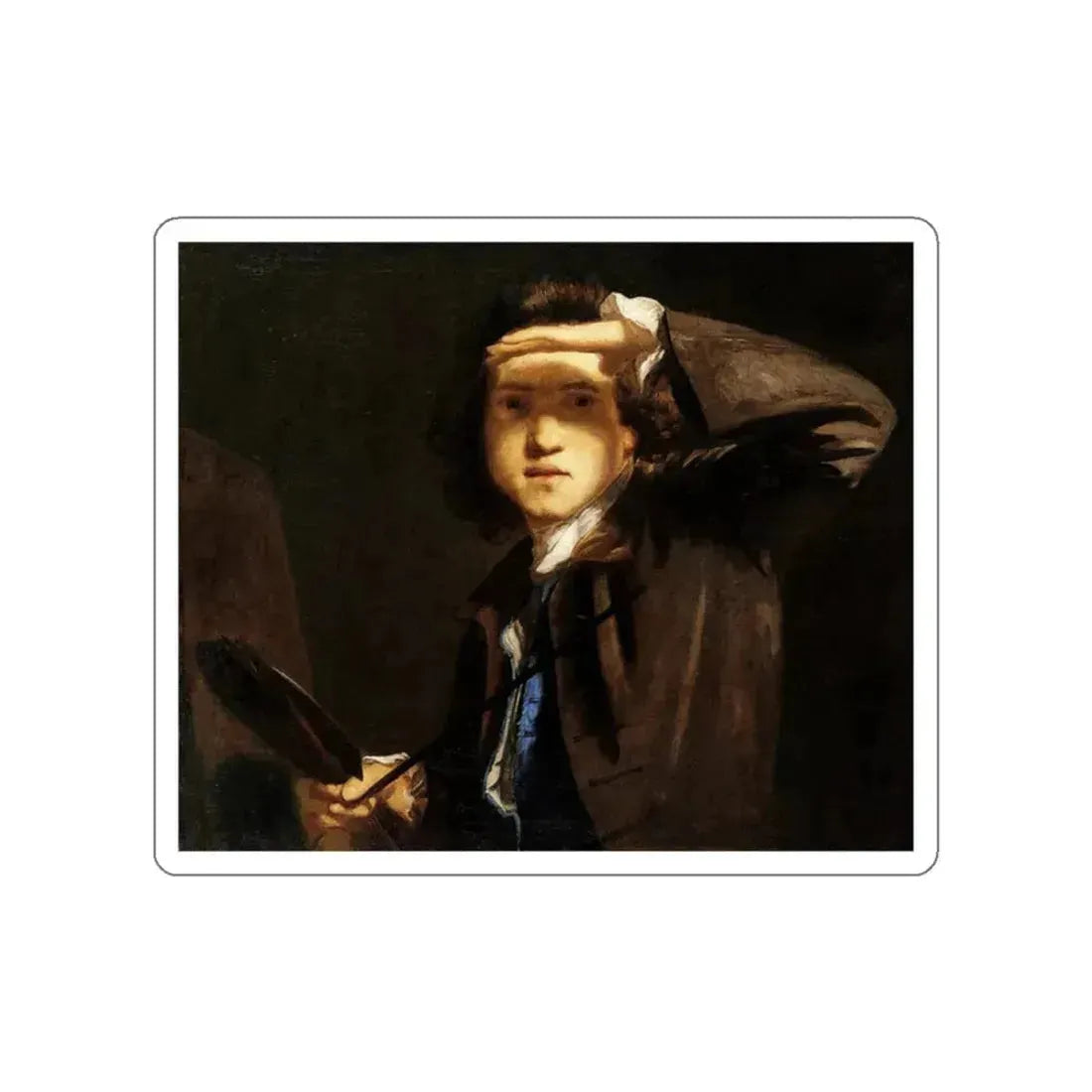 REYNOLDS, Sir Joshua - Sel Portrait (Artwork) STICKER Vinyl Die-Cut Decal White Die-Cut 2 Inch - The Sticker Space