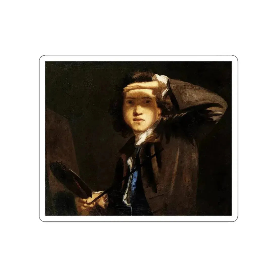 REYNOLDS, Sir Joshua - Sel Portrait (Artwork) STICKER Vinyl Die-Cut Decal White Die-Cut 3 Inch - The Sticker Space