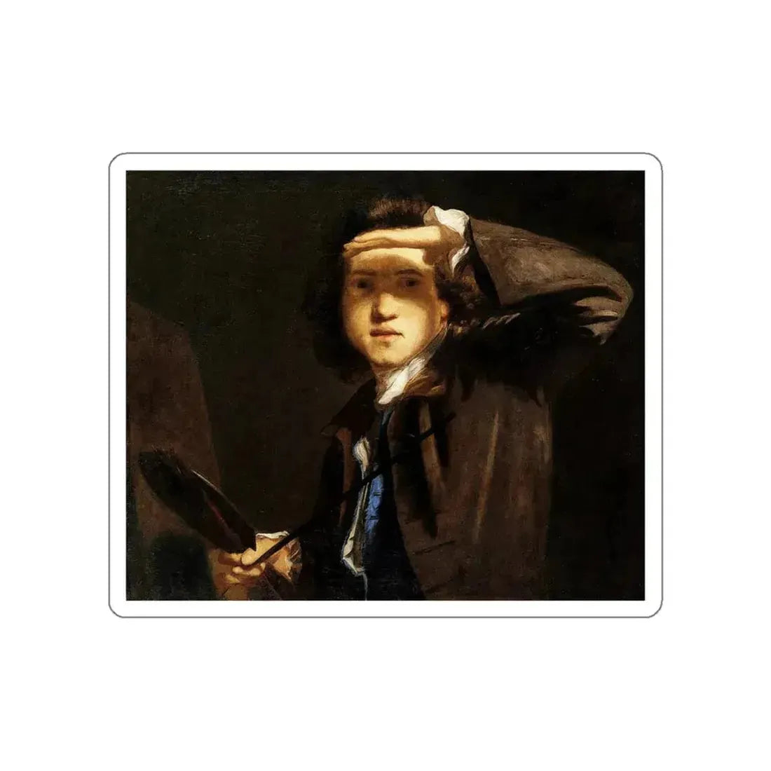 REYNOLDS, Sir Joshua - Sel Portrait (Artwork) STICKER Vinyl Die-Cut Decal White Die-Cut 6 Inch - The Sticker Space