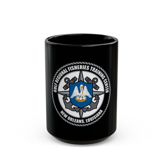RFTC New Orleans Louisiana (U.S. Coast Guard) Black Coffee Mug-15oz-The Sticker Space
