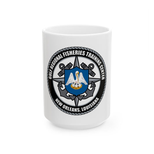 RFTC New Orleans Louisiana (U.S. Coast Guard) White Coffee Mug-15oz-The Sticker Space