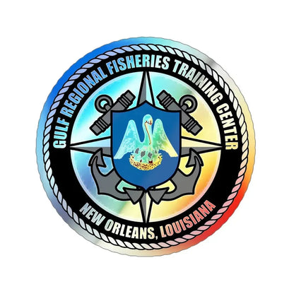 RFTC New Orleans Louisiana (U.S. Coast Guard) Holographic STICKER Die-Cut Vinyl Decal 6 Inch Holographic - The Sticker Space