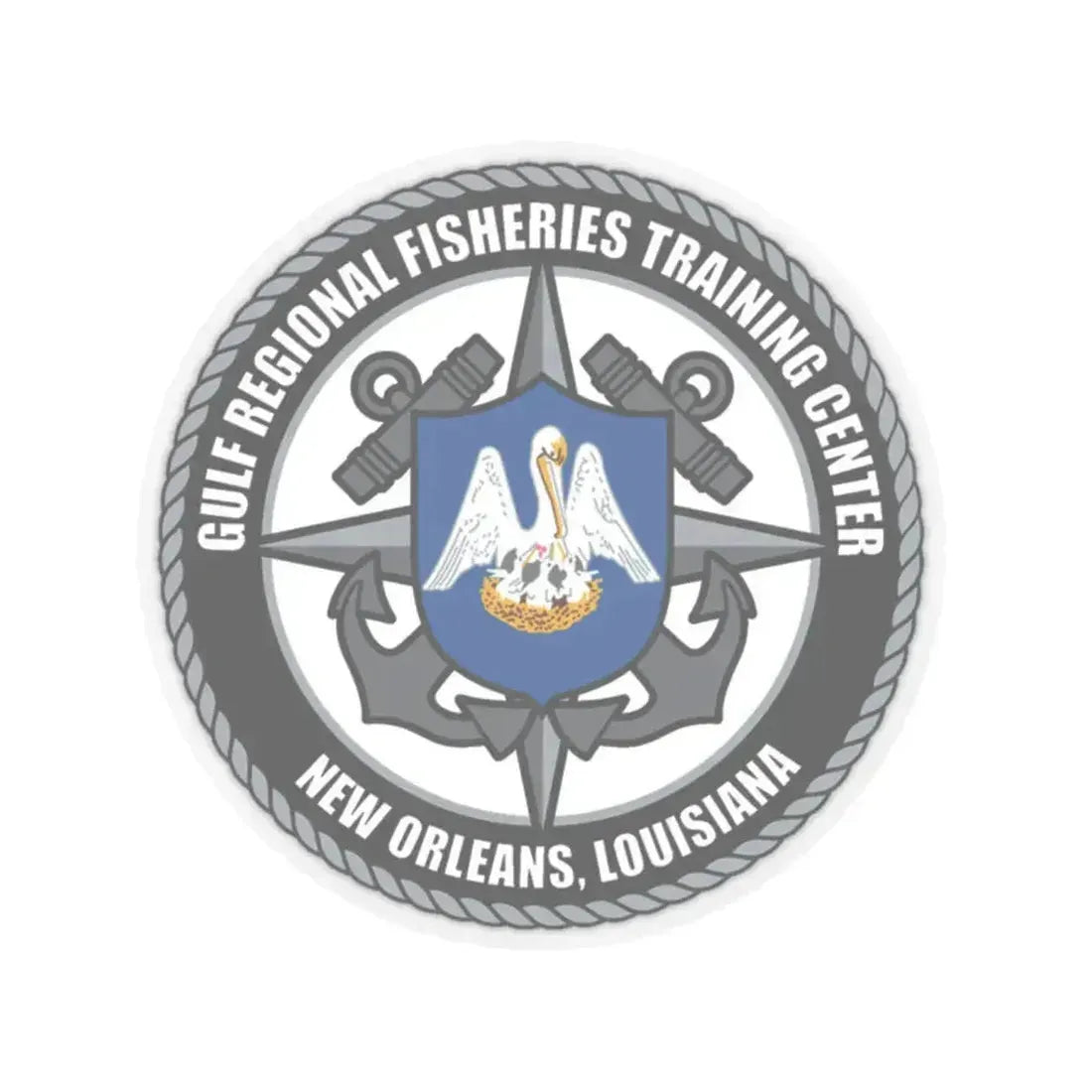 RFTC New Orleans Louisiana (U.S. Coast Guard) STICKER Vinyl Kiss-Cut Decal 2 Inch Transparent - The Sticker Space