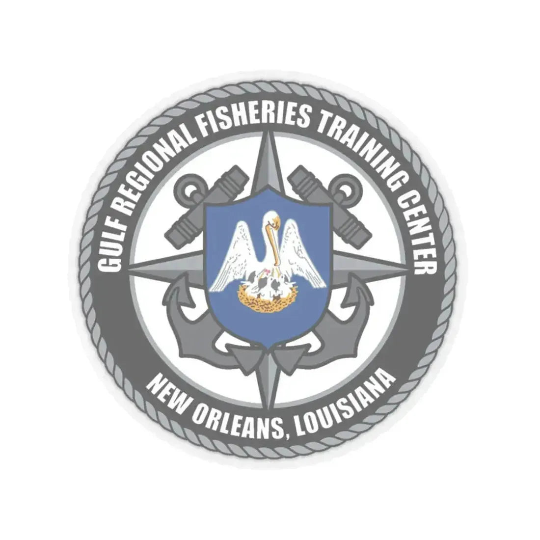 RFTC New Orleans Louisiana (U.S. Coast Guard) STICKER Vinyl Kiss-Cut Decal 3 Inch Transparent - The Sticker Space