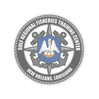 RFTC New Orleans Louisiana (U.S. Coast Guard) STICKER Vinyl Kiss-Cut Decal 3 Inch Transparent - The Sticker Space