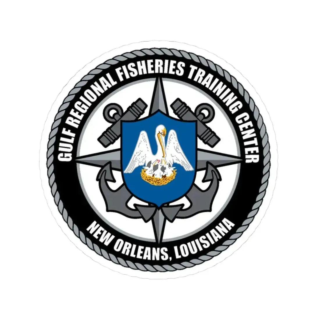 RFTC New Orleans Louisiana (U.S. Coast Guard) STICKER Vinyl Kiss-Cut Decal 3 Inch White - The Sticker Space