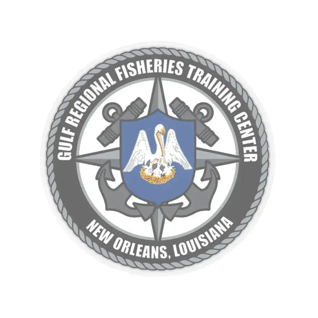 RFTC New Orleans Louisiana (U.S. Coast Guard) STICKER Vinyl Kiss-Cut Decal 4 Inch Transparent - The Sticker Space
