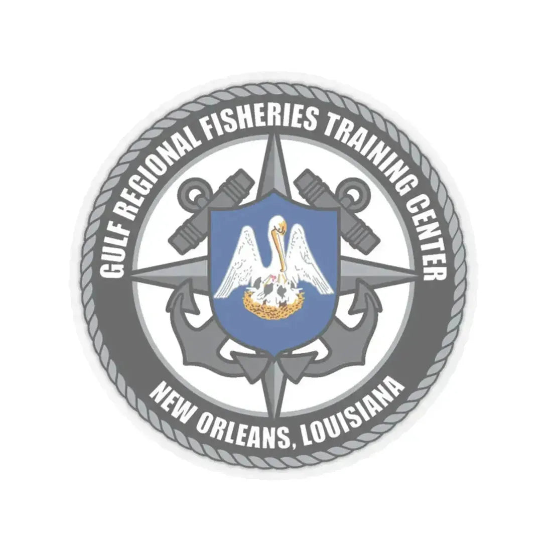 RFTC New Orleans Louisiana (U.S. Coast Guard) STICKER Vinyl Kiss-Cut Decal 6 Inch Transparent - The Sticker Space