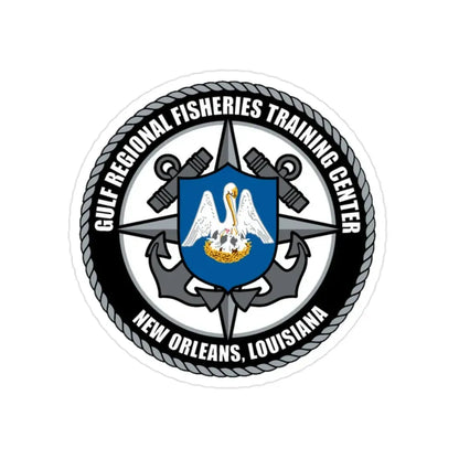 RFTC New Orleans Louisiana (U.S. Coast Guard) Transparent STICKER Die-Cut Vinyl Decal 2 Inch - The Sticker Space