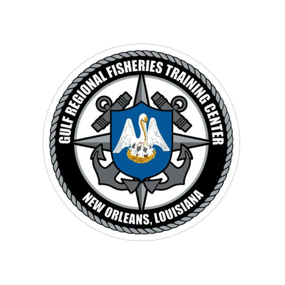 RFTC New Orleans Louisiana (U.S. Coast Guard) Transparent STICKER Die-Cut Vinyl Decal 3 Inch - The Sticker Space