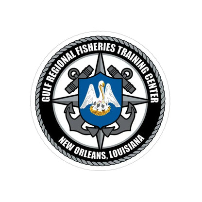 RFTC New Orleans Louisiana (U.S. Coast Guard) Transparent STICKER Die-Cut Vinyl Decal 4 Inch - The Sticker Space