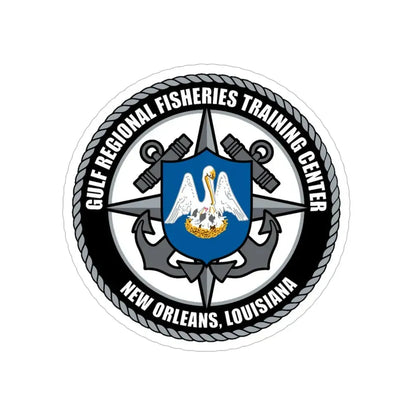 RFTC New Orleans Louisiana (U.S. Coast Guard) Transparent STICKER Die-Cut Vinyl Decal 6 Inch - The Sticker Space
