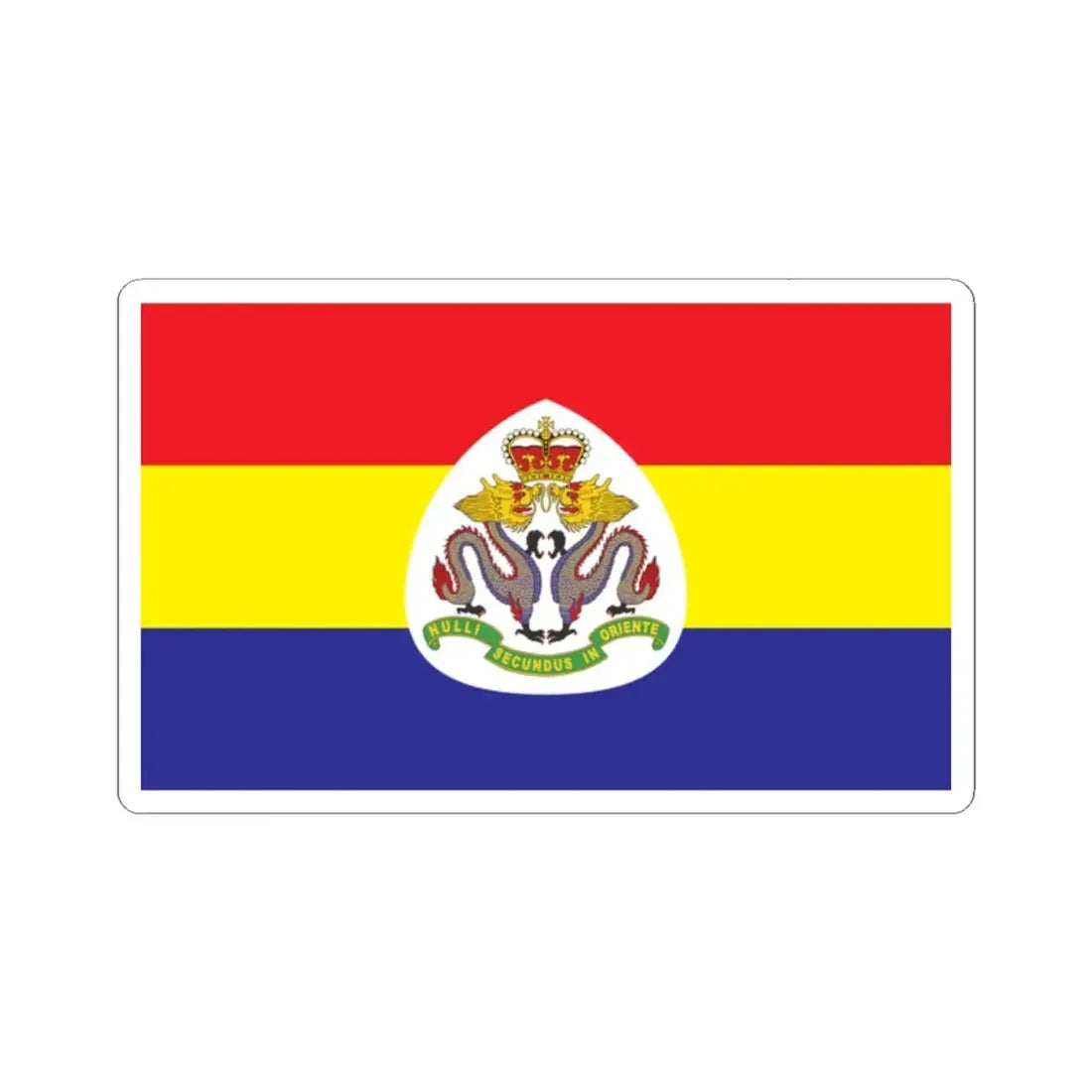 RHKR camp flag (China) STICKER Vinyl Kiss-Cut Decal 2 Inch White - The Sticker Space