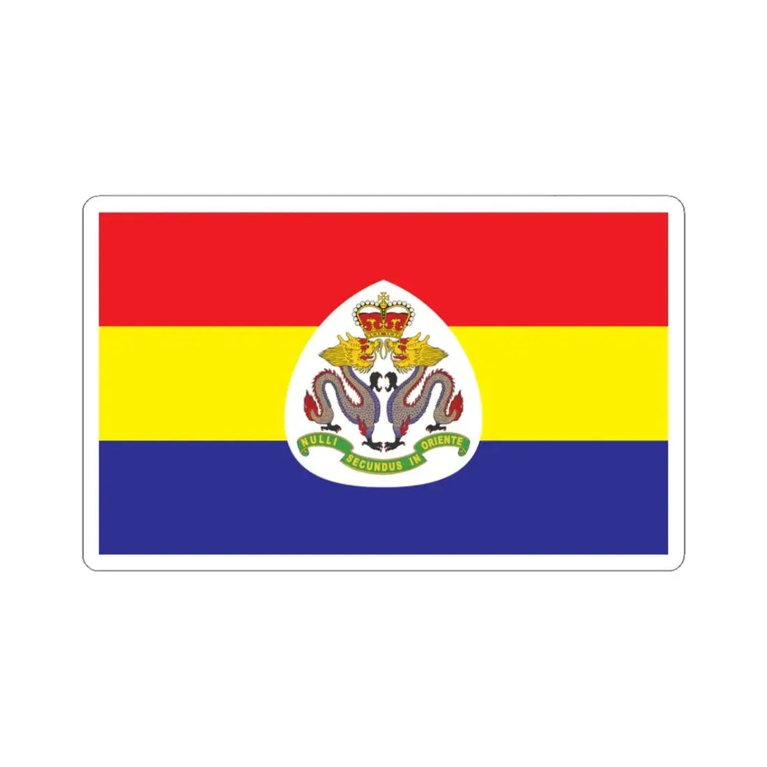 RHKR camp flag (China) STICKER Vinyl Kiss-Cut Decal 3 Inch White - The Sticker Space