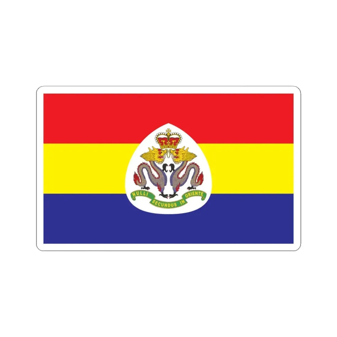 RHKR camp flag (China) STICKER Vinyl Kiss-Cut Decal 4 Inch White - The Sticker Space