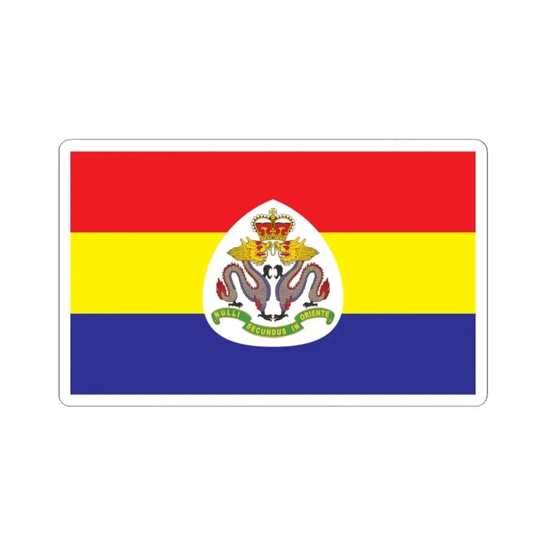 RHKR camp flag (China) STICKER Vinyl Kiss-Cut Decal 6 Inch White - The Sticker Space