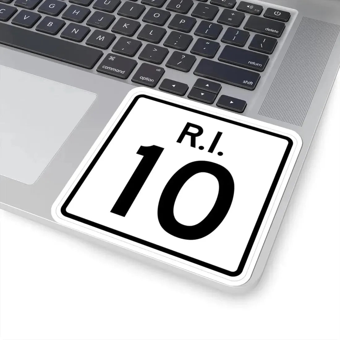 Rhode Island 10 (Rhode Island) (Road Sign) STICKER Vinyl Kiss-Cut Decal - The Sticker Space