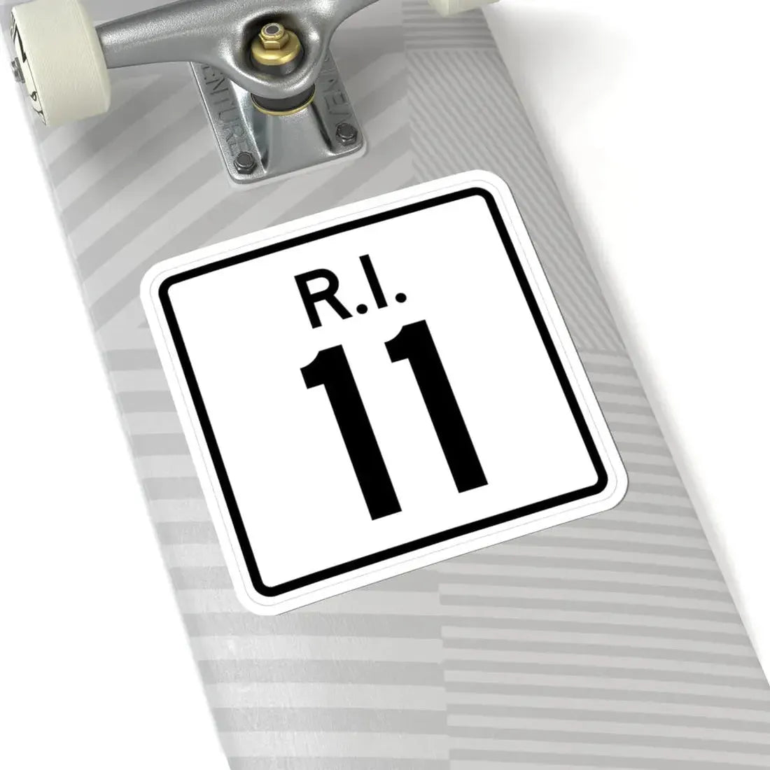 Rhode Island 11 (Rhode Island) (Road Sign) STICKER Vinyl Kiss-Cut Decal - The Sticker Space