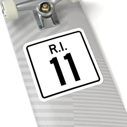 Rhode Island 11 (Rhode Island) (Road Sign) STICKER Vinyl Kiss-Cut Decal - The Sticker Space
