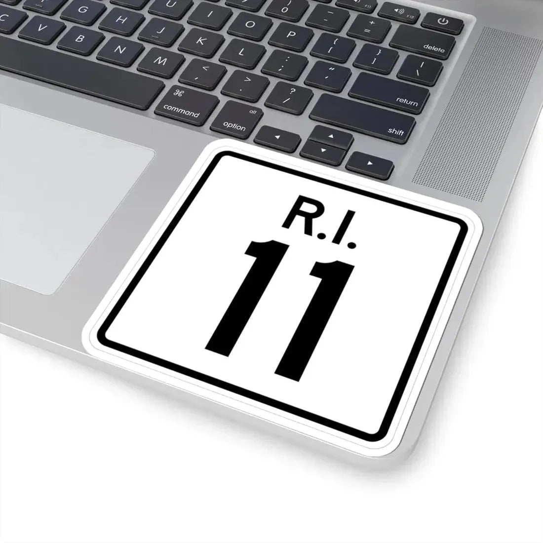Rhode Island 11 (Rhode Island) (Road Sign) STICKER Vinyl Kiss-Cut Decal - The Sticker Space