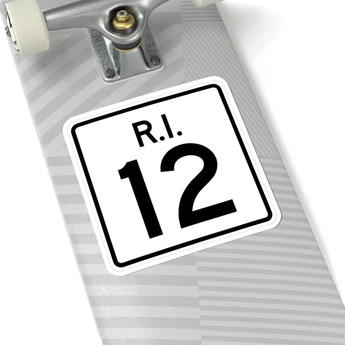 Rhode Island 12 (Rhode Island) (Road Sign) STICKER Vinyl Kiss-Cut Decal - The Sticker Space
