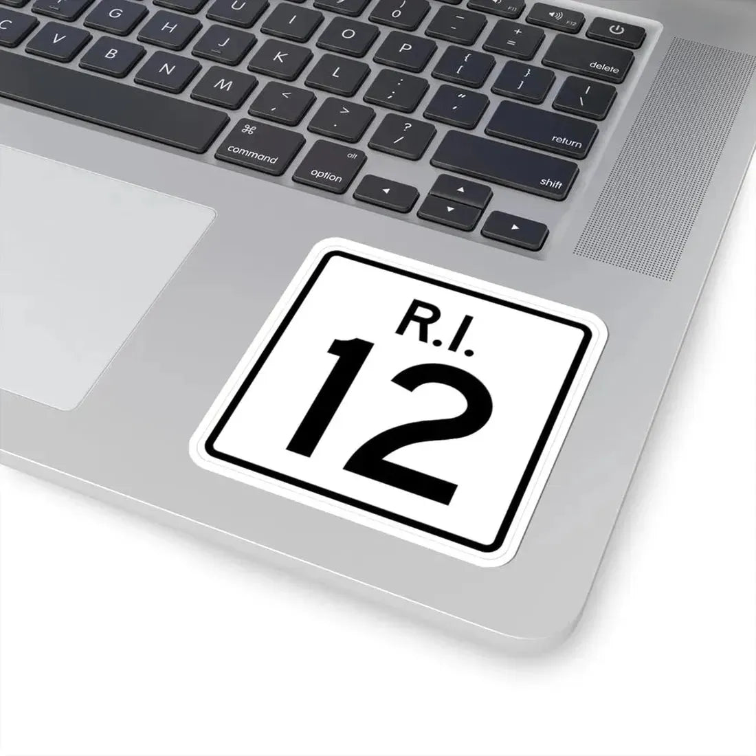 Rhode Island 12 (Rhode Island) (Road Sign) STICKER Vinyl Kiss-Cut Decal - The Sticker Space