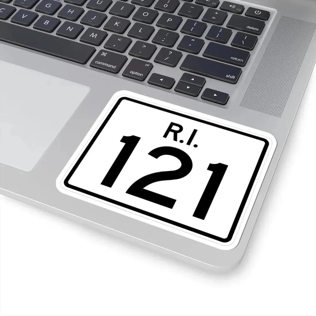Rhode Island 121 (Rhode Island) (Road Sign) STICKER Vinyl Kiss-Cut Decal - The Sticker Space