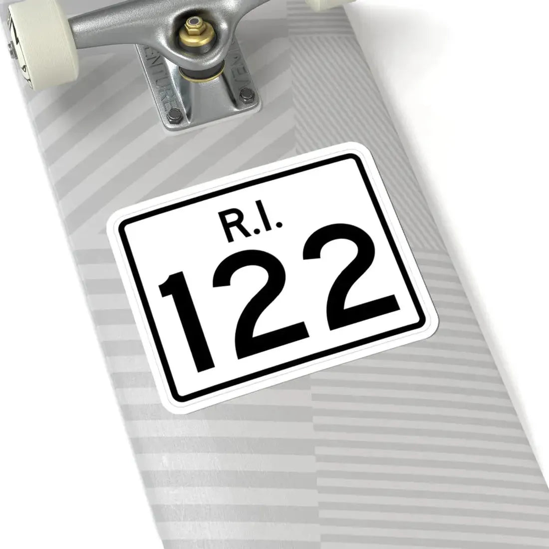 Rhode Island 122 (Rhode Island) (Road Sign) STICKER Vinyl Kiss-Cut Decal - The Sticker Space