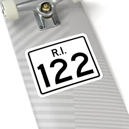 Rhode Island 122 (Rhode Island) (Road Sign) STICKER Vinyl Kiss-Cut Decal - The Sticker Space
