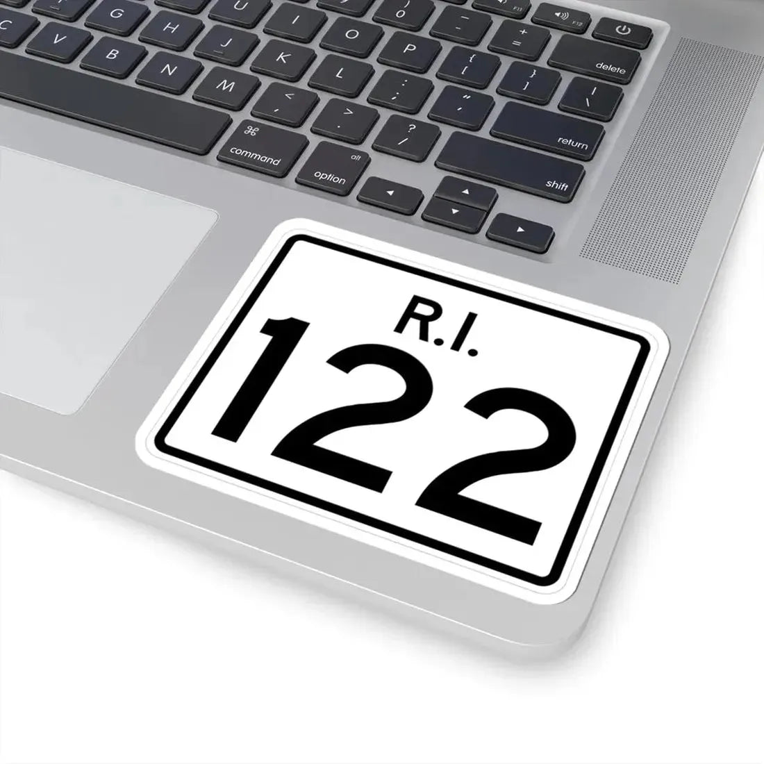 Rhode Island 122 (Rhode Island) (Road Sign) STICKER Vinyl Kiss-Cut Decal - The Sticker Space