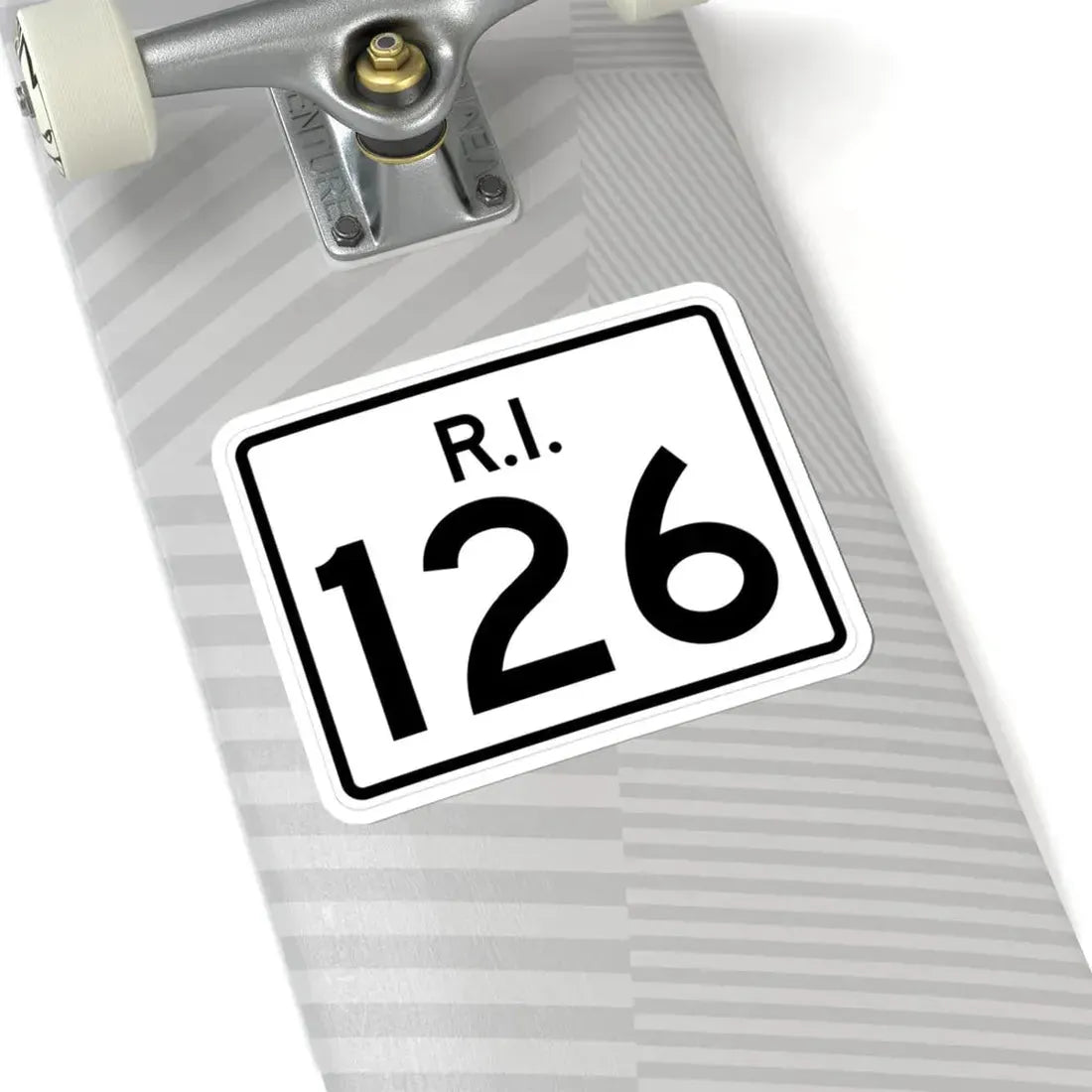 Rhode Island 126 (Rhode Island) (Road Sign) STICKER Vinyl Kiss-Cut Decal - The Sticker Space
