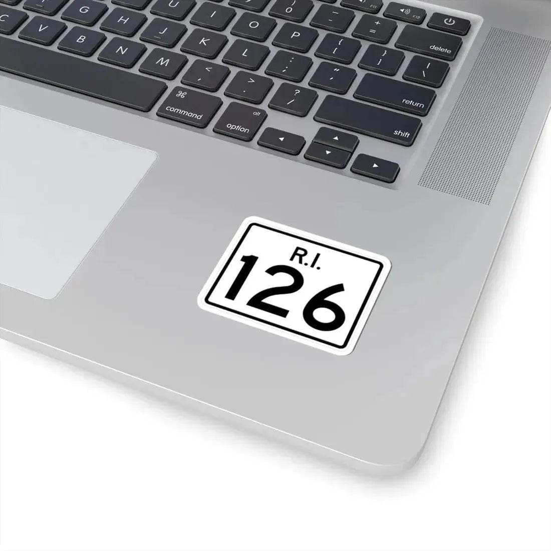 Rhode Island 126 (Rhode Island) (Road Sign) STICKER Vinyl Kiss-Cut Decal - The Sticker Space