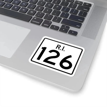Rhode Island 126 (Rhode Island) (Road Sign) STICKER Vinyl Kiss-Cut Decal - The Sticker Space