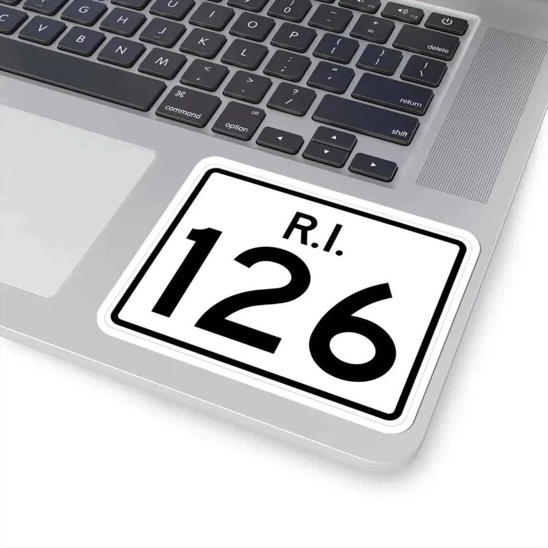 Rhode Island 126 (Rhode Island) (Road Sign) STICKER Vinyl Kiss-Cut Decal - The Sticker Space
