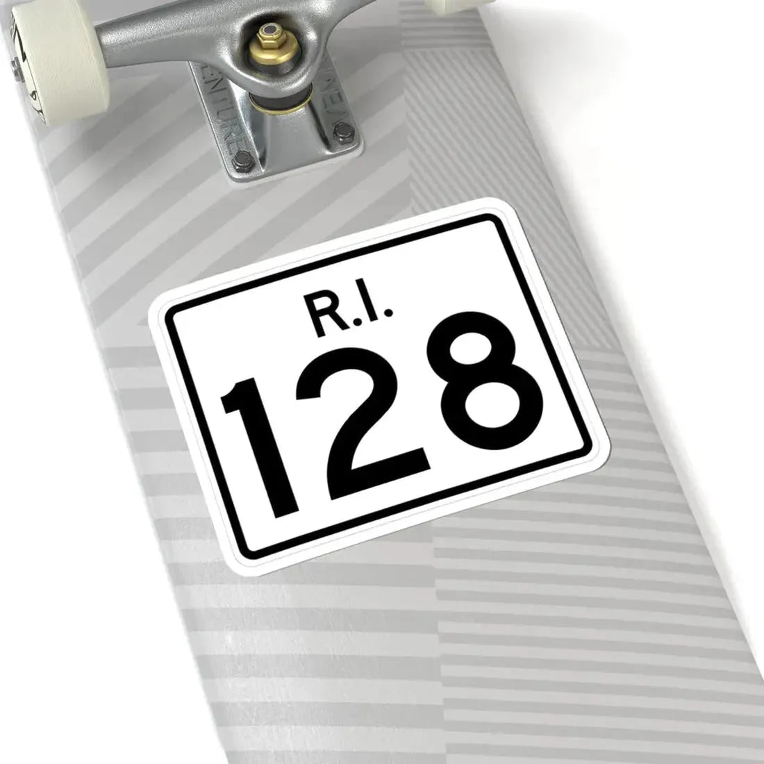 Rhode Island 128 (Rhode Island) (Road Sign) STICKER Vinyl Kiss-Cut Decal - The Sticker Space