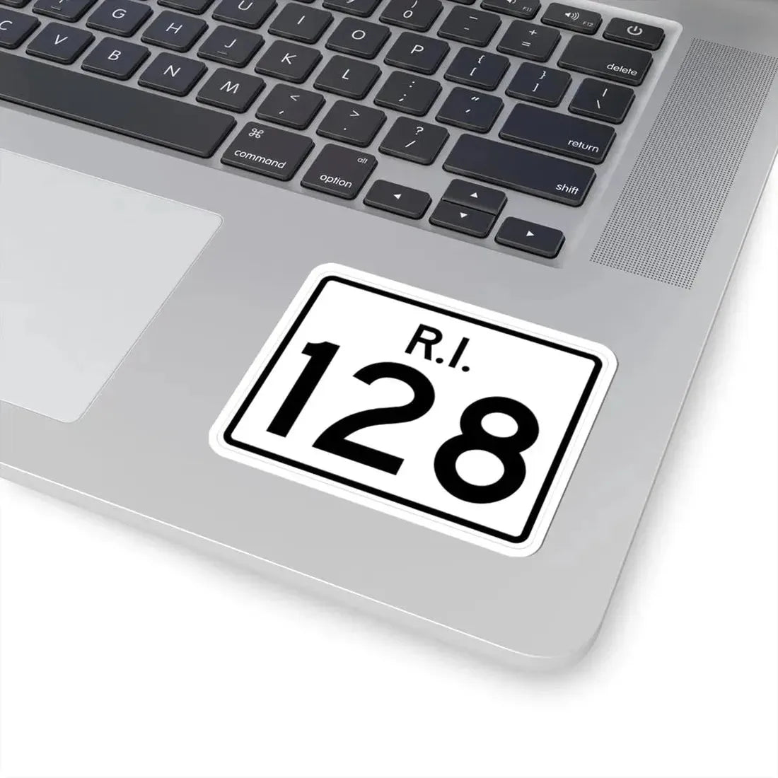 Rhode Island 128 (Rhode Island) (Road Sign) STICKER Vinyl Kiss-Cut Decal - The Sticker Space