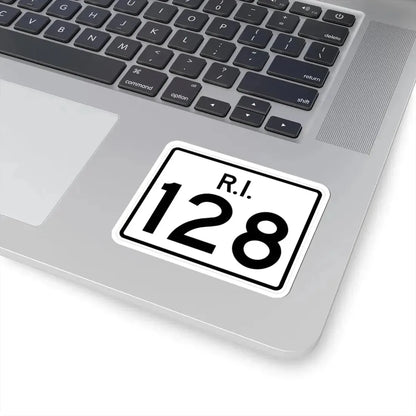 Rhode Island 128 (Rhode Island) (Road Sign) STICKER Vinyl Kiss-Cut Decal - The Sticker Space